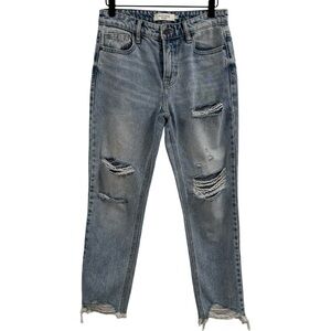 Hidden Los Angeles Distressed Straight Leg Jeans